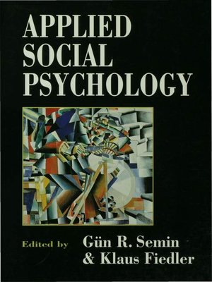 cover image of Applied Social Psychology